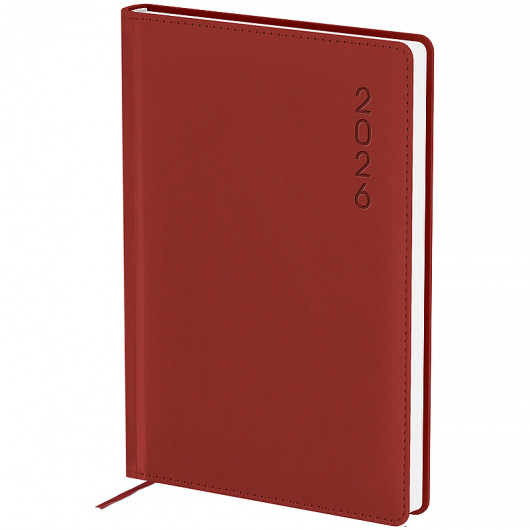 Ежедневник 2026 Classic Palermo, 145*210, слп/т красный Axent - фото 2