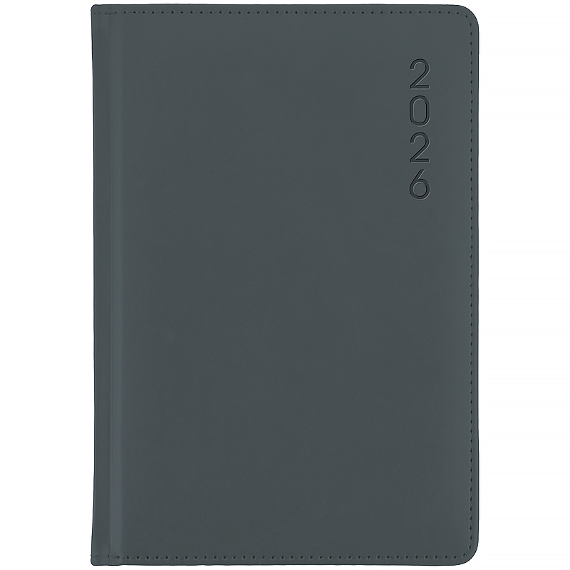Ежедневник 2026 Classic Palermo, 145*210, слп/т серый Axent - фото 3