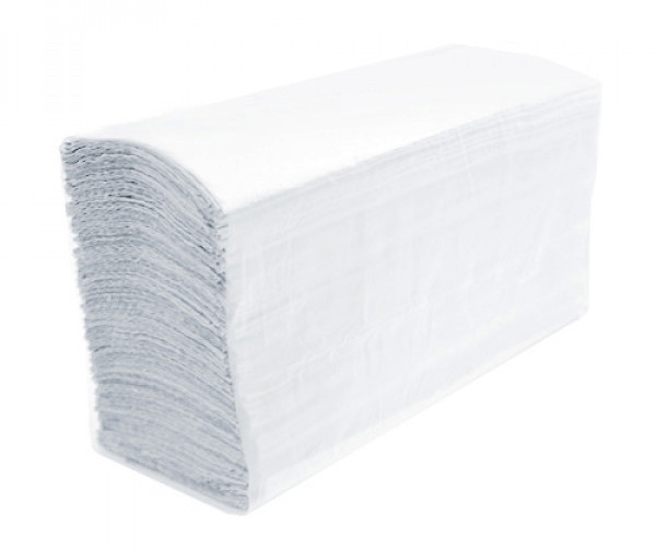 Рушники Z-складка з целюлози 2 шари, 21*22,7см., 120шт. Basic, біл. Tischa Papier - фото 3