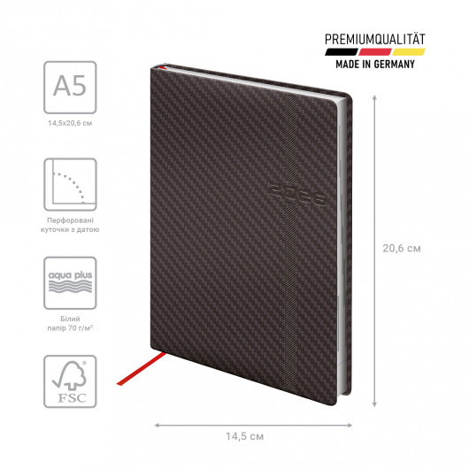Щоденник 2026 Стандарт Soft Carbon, сірий Brunnen - фото 2