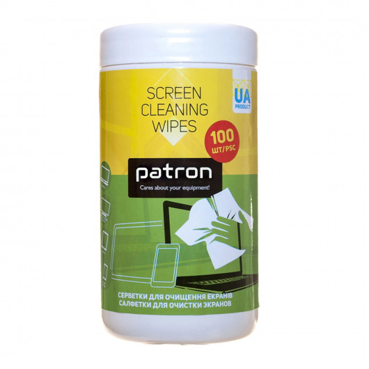 Салфетки влажные для чистки мониторов TFT/PDA/LCD, бокс 100шт. (F3-027) Patron - фото 3