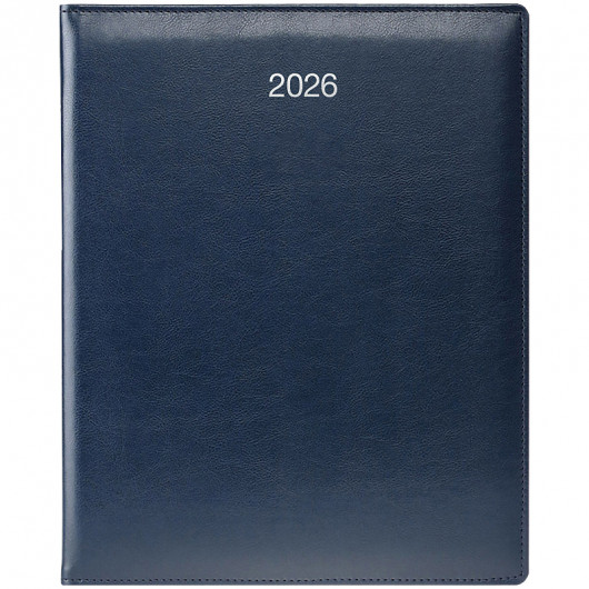 Еженедельник 2026 Бюро Soft, серебрянное тиснение, синий Brunnen - фото 3
