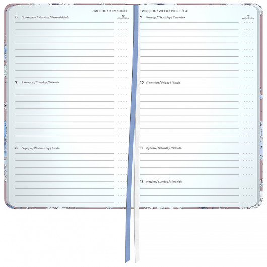 Щотижневик 2026 Pocket, 90*150мм, Blue Elegance Axent - фото 3