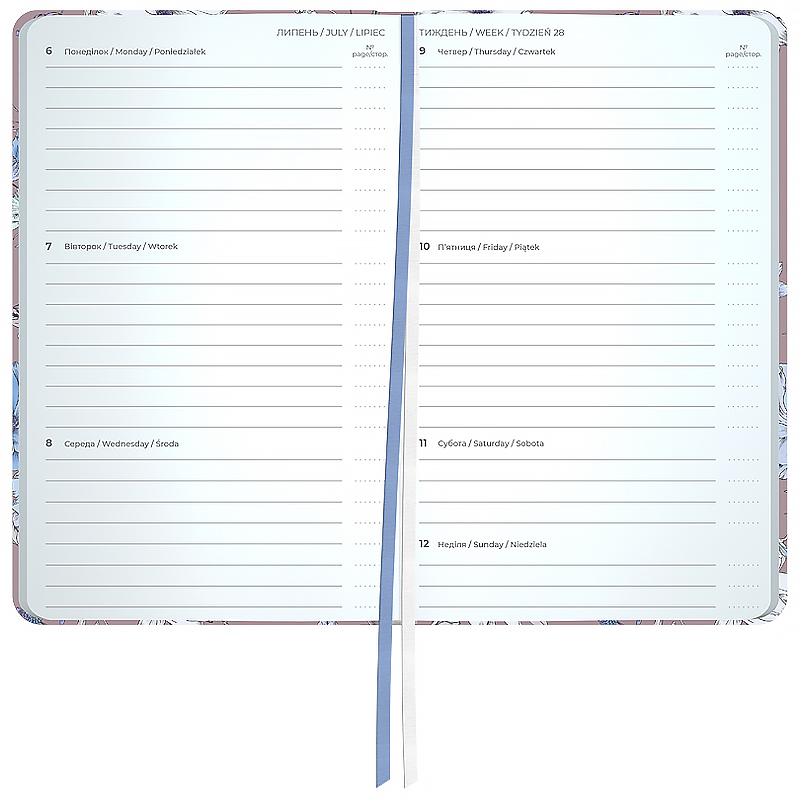 Щотижневик 2026 Pocket, 90*150мм, Blue Elegance Axent - фото 3