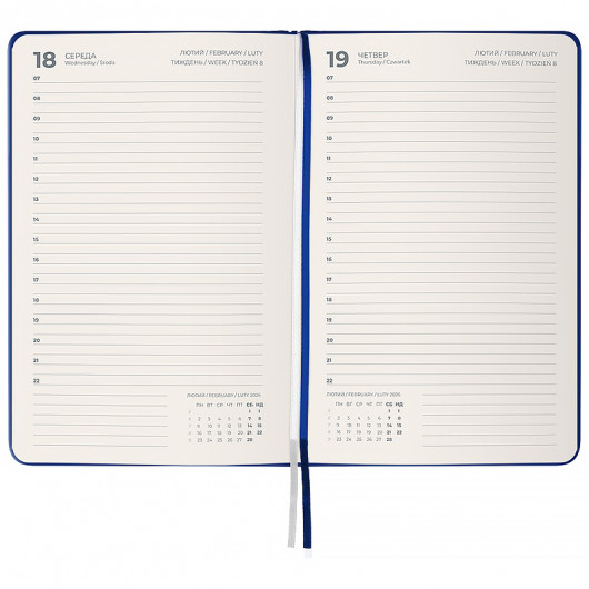 Щоденник 2026 Partner Strong, 145*210, класичний синій Axent - фото 3