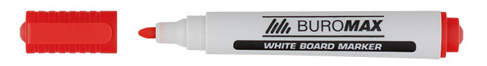 Маркер для дошок, круглий наконечник 2-4мм.,  набір 4шт./уп. BuroMax - фото 6