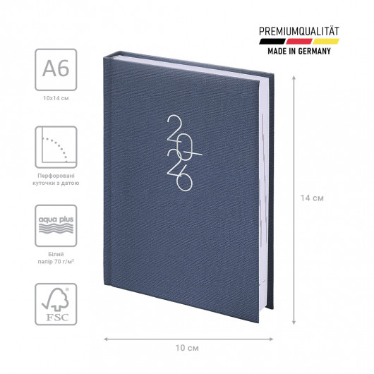 Ежедневник 2026 карманный Linesse, ночной синий Brunnen - фото 2