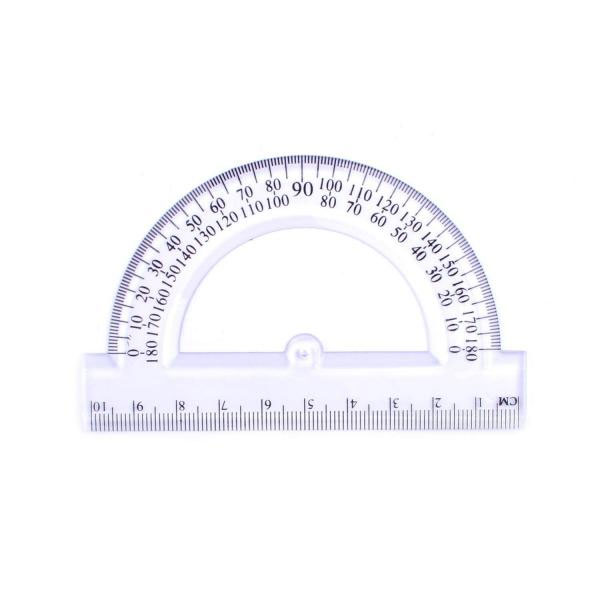 Транспортир 180 град. * 100мм., пластик. NORMA - фото 2