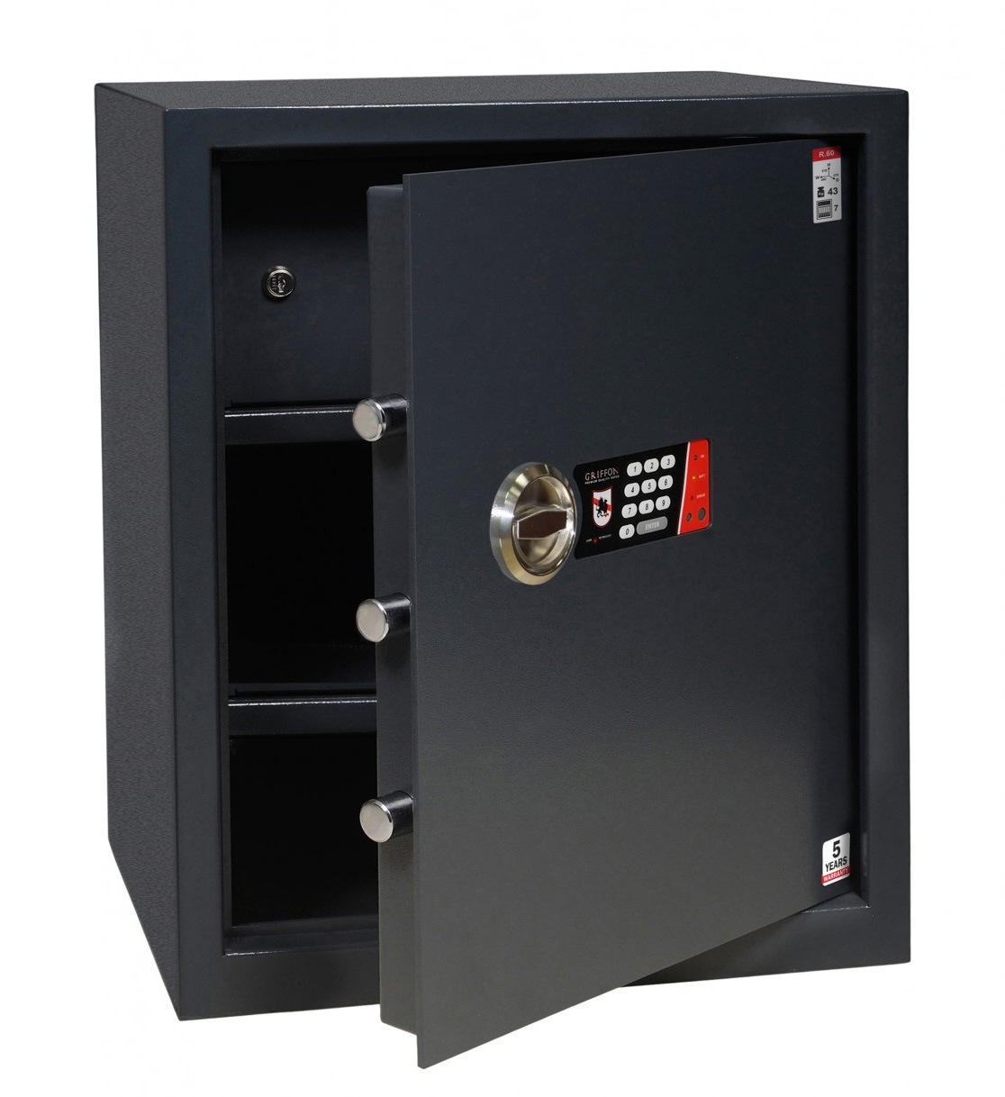 Сейф офісний з електроним кодовим замом 618*480*370мм, R.60.E Griffon - фото 1