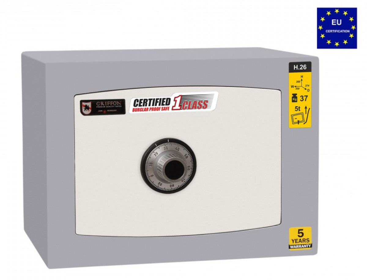 Сейф зламостійкий (260*350*274мм.)  з механічним кодовим замком LaGard, H.26.C Griffon - фото 1