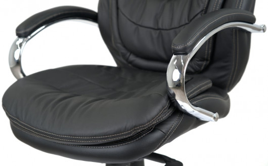 Кресло Валенсия Soft CH MB (Кожа LC-A) черный АКЛАС - фото 10