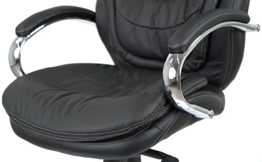 Кресло Валенсия Soft CH MB (Кожа LC-A) черный АКЛАС - фото 10