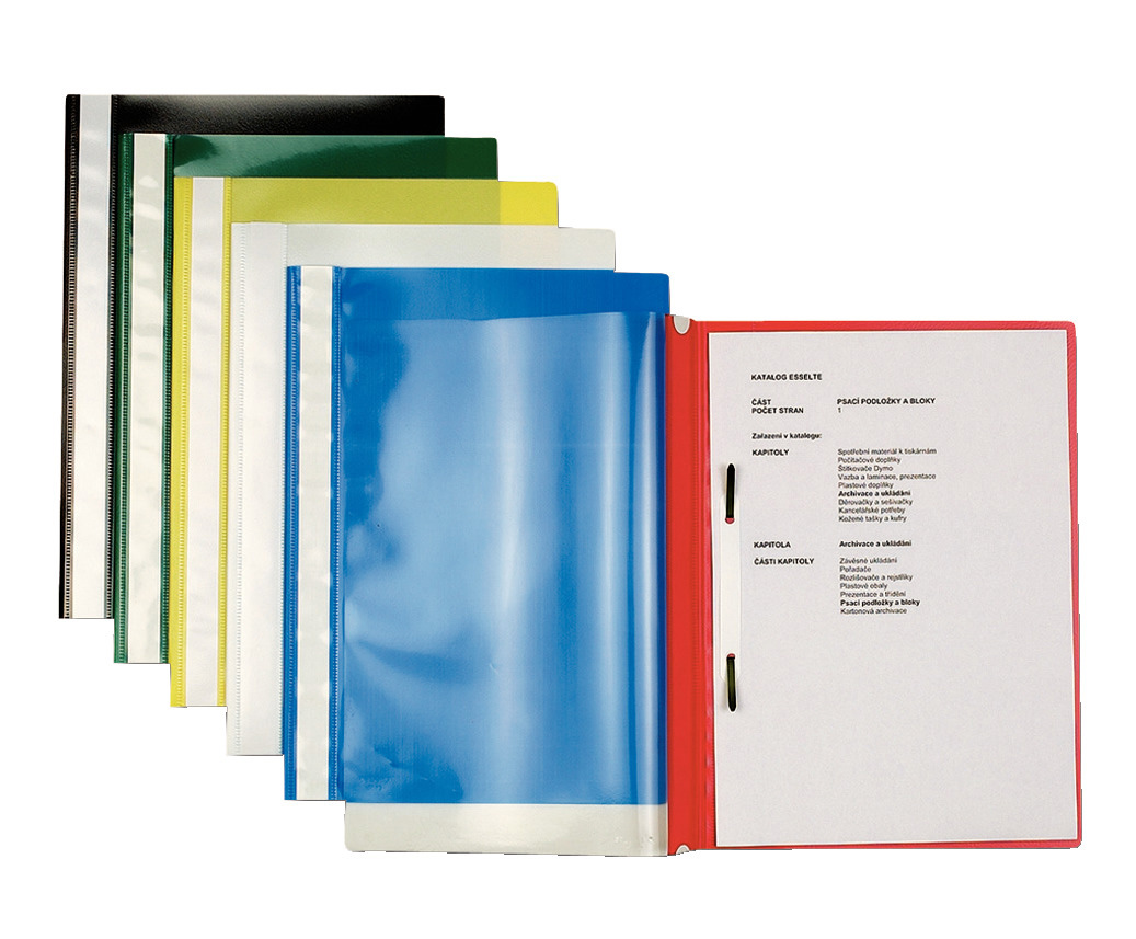 Швидкозшивач з прозорим верхом, 25шт/уп., темно-син. Esselte - фото 3