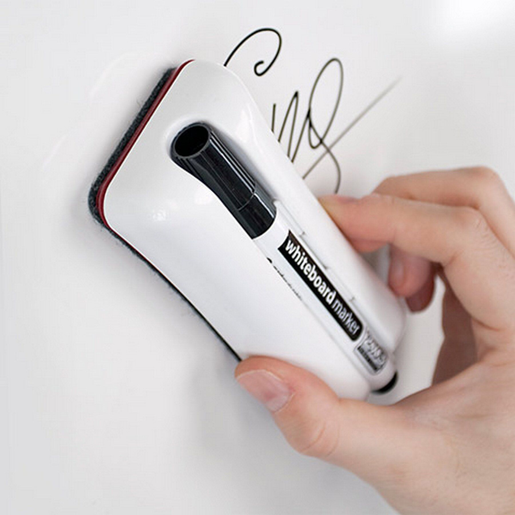 Губка для доски на магните Duo с маркером, войлочные вкладыши 2x3 - фото 1