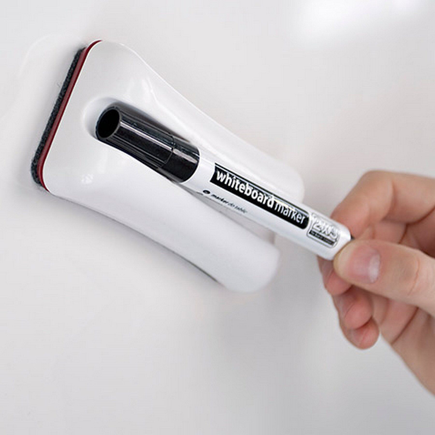 Губка для доски на магните Duo с маркером, войлочные вкладыши 2x3 - фото 2