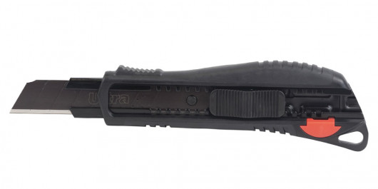 Нож сегментный большой 18мм., метал. направляющая, автомат. фиксатор ULTRA - фото 1