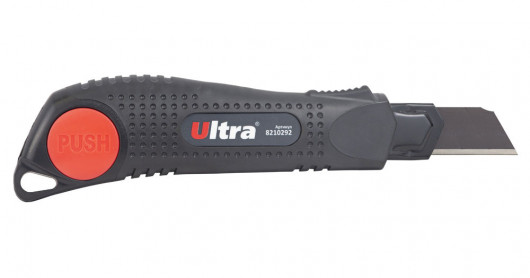 Нож сегментный большой 18мм., метал. направляющая, автомат. фиксатор ULTRA - фото 3