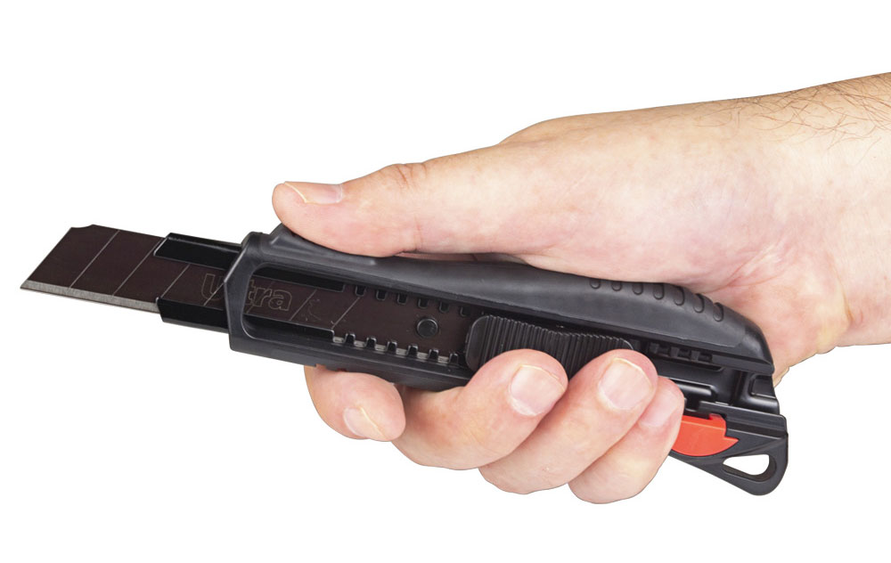 Нож сегментный большой 18мм., метал. направляющая, автомат. фиксатор ULTRA - фото 8