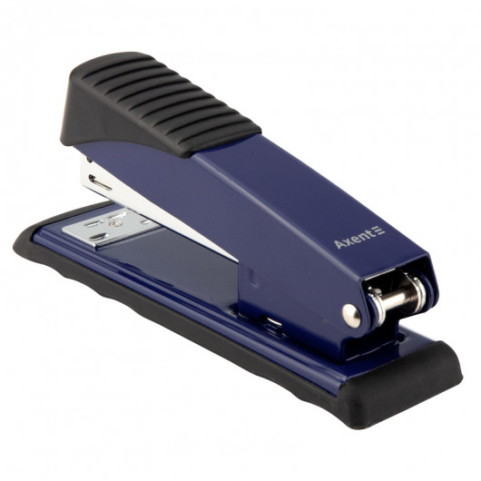 Степлер 24/6 Exakt-2, 25арк., глибина скріплення 65мм., метал., 4926-A син. Axent - фото 3
