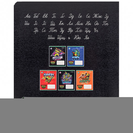 Тетрадь 18 лист., гибр. лак + УФ лак, Ninja Turtles (NT24-237) Kite - фото 12