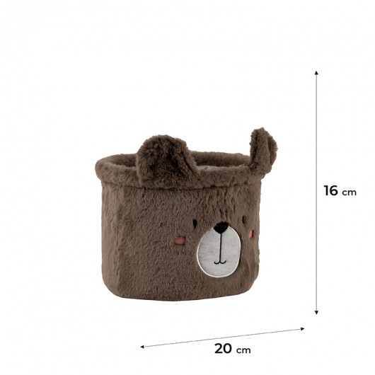 Корзина для хранения 3100 Sweet Bear 20х16 см, плюшевая Kite - фото 8