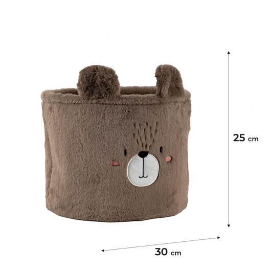 Корзина для хранения 3100 Sweet Bear 30х25 см, плюшевая Kite - фото 7