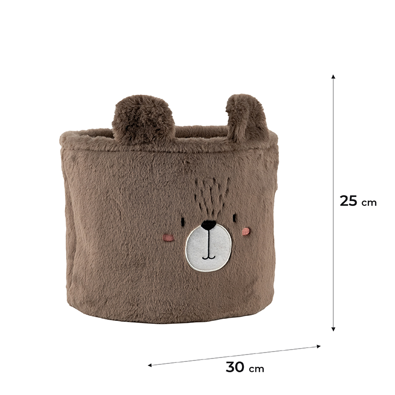 Корзина для хранения 3100 Sweet Bear 30х25 см, плюшевая Kite - фото 7