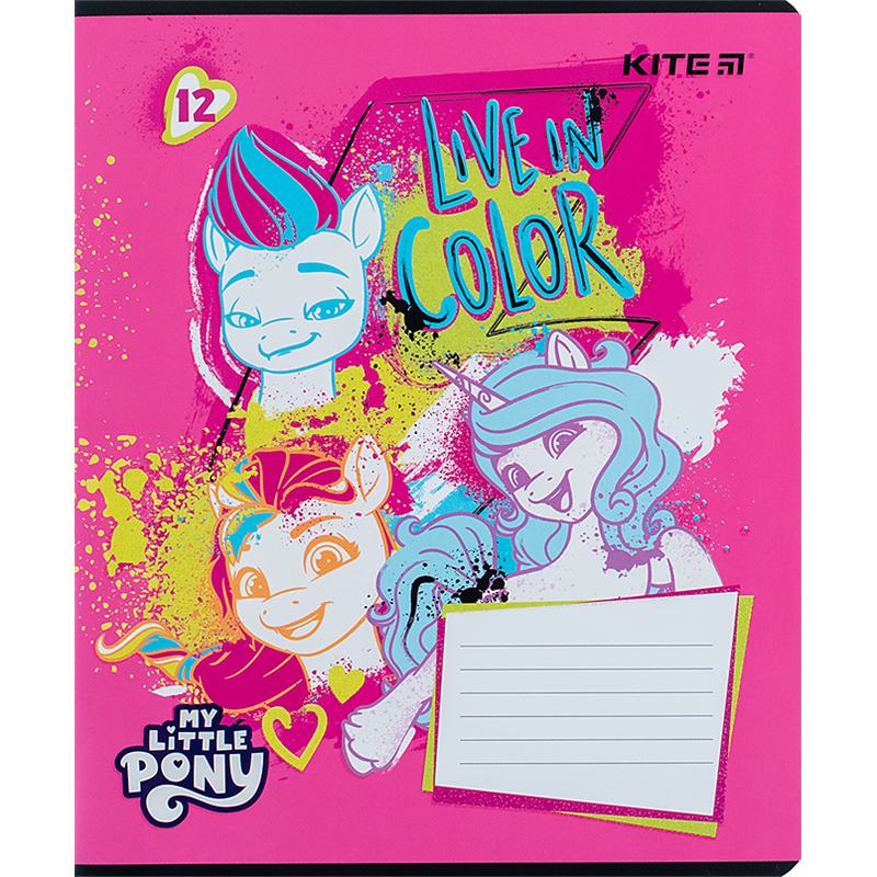 Тетрадь 12 лист., лин., УФ лак + глитер, Little Pony (LP24-234) Kite - фото 12