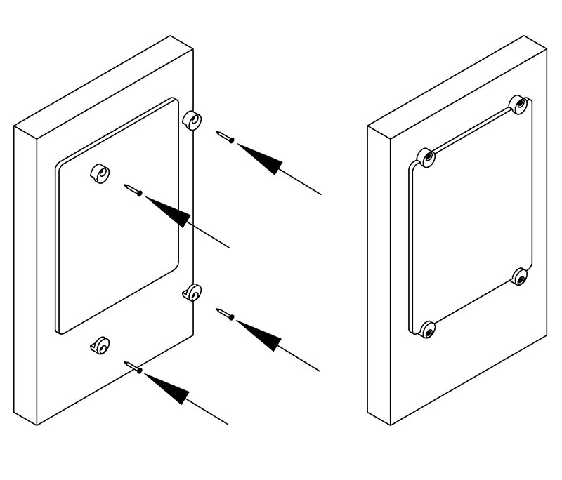 Крепеж для зеркала пластиковый с шурупом, 1шт Украина - фото 2