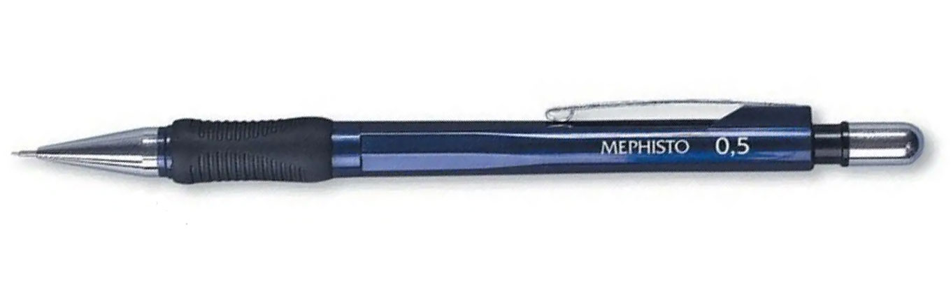 Карандаш автоматический 0,5мм. Mephisto, металлический пишущий узел, резиновый грип Koh-i-noor - фото 3