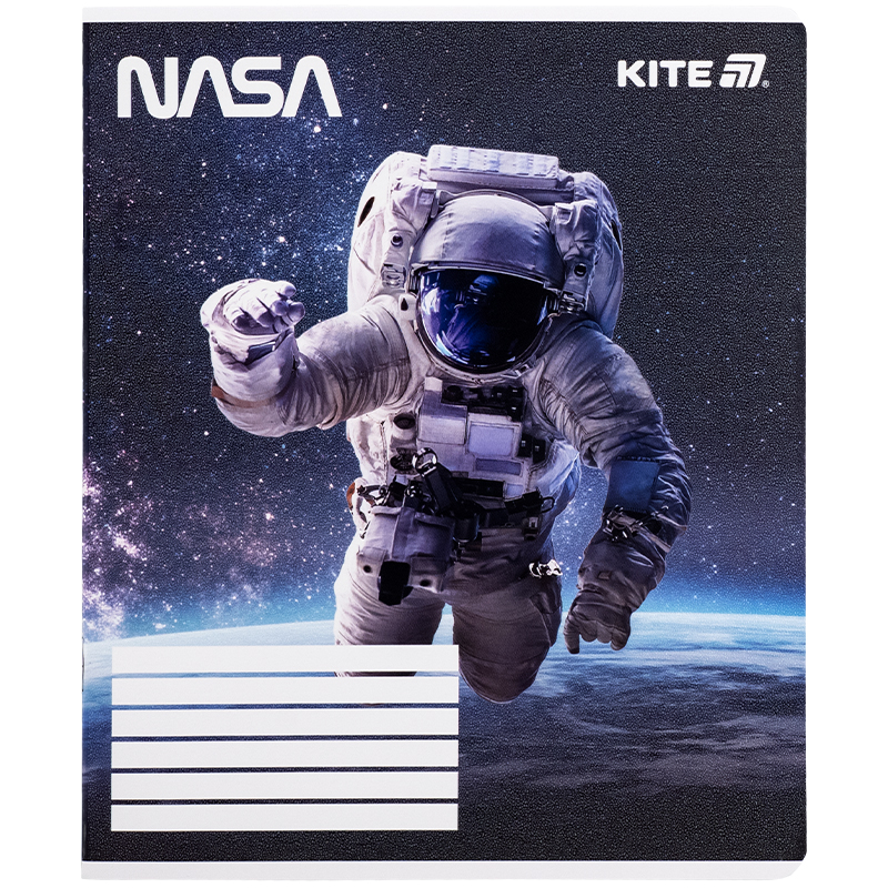 Тетрадь 18 лист., кл., гибр. лак + УФ лак, NASA (NS25-236) Kite - фото 12