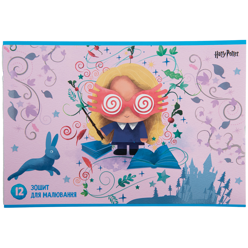 Тетрадь для рисования, 12 л., скоба, софт тач + УФ лак, «Harry Potter» Kite - фото 10