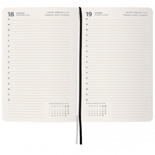 Щоденник 2026 Partner City Soft, 145*210, чорний Axent - фото 4
