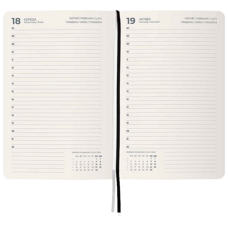 Щоденник 2026 Partner City Soft, 145*210, чорний Axent - фото 4