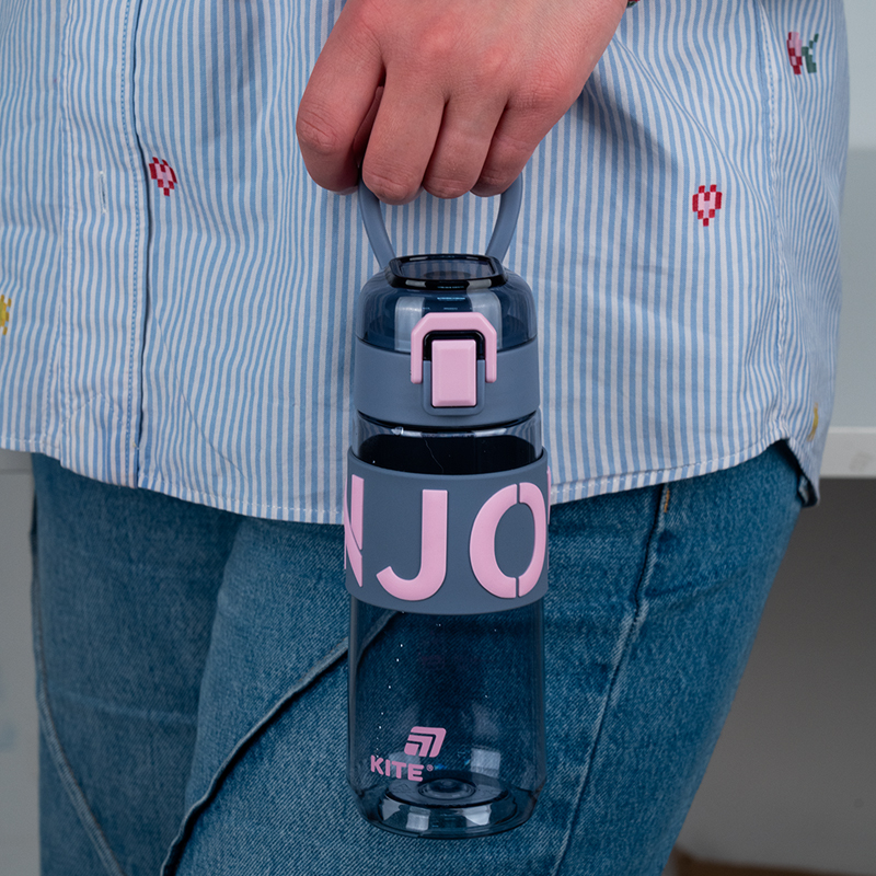 Бутылочка для воды, 550 мл, серо-розовая (K25-1232-2) Kite - фото 6