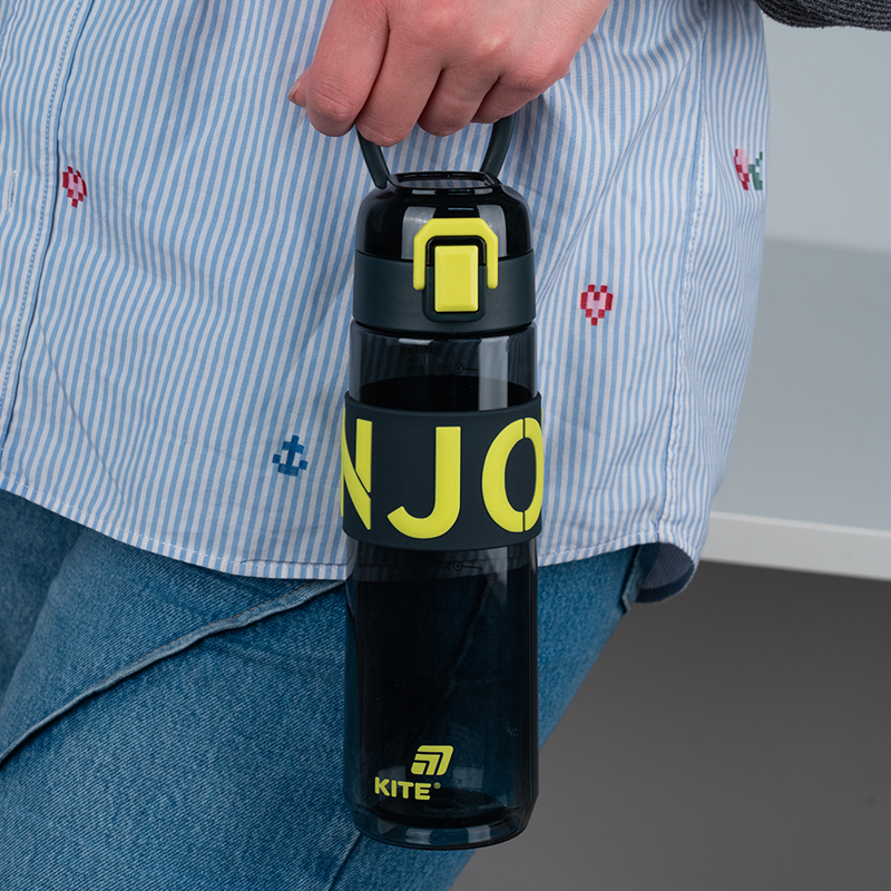 Пляшечка для води, 680 мл, чорно-жовта (K25-1233-1) Kite - фото 6