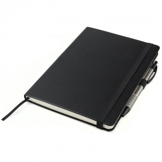 Книга записна Partner Prime А5 (145*210мм.), 96арк, кліт, чорн. Axent - фото 5