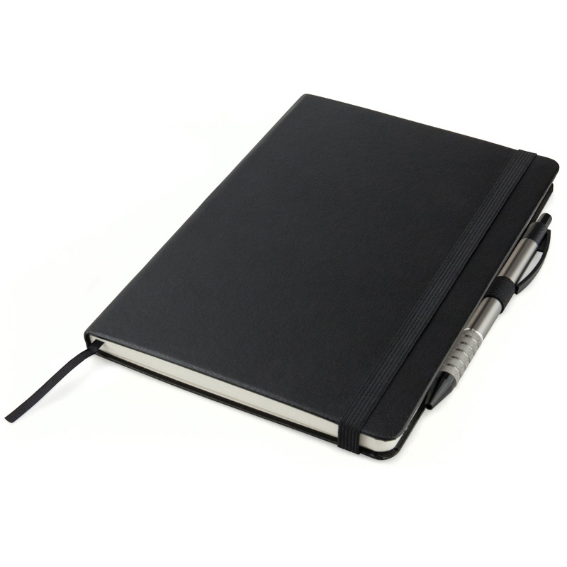 Книга записна Partner Prime А5 (145*210мм.), 96арк, кліт, чорн. Axent - фото 5