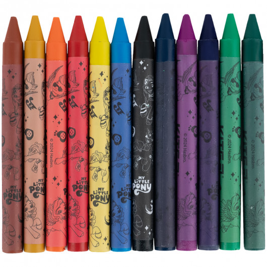 Мел восковой, 12 цветов Little Pony Kite - фото 4