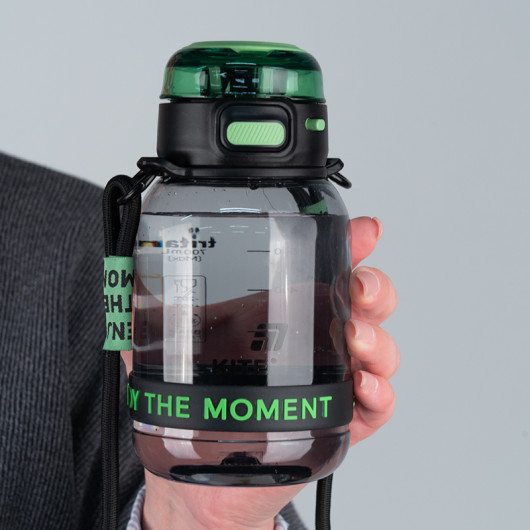 Пляшечка для води, 700 мл, чорно-зелена (K25-1218-2) Kite — фото 5