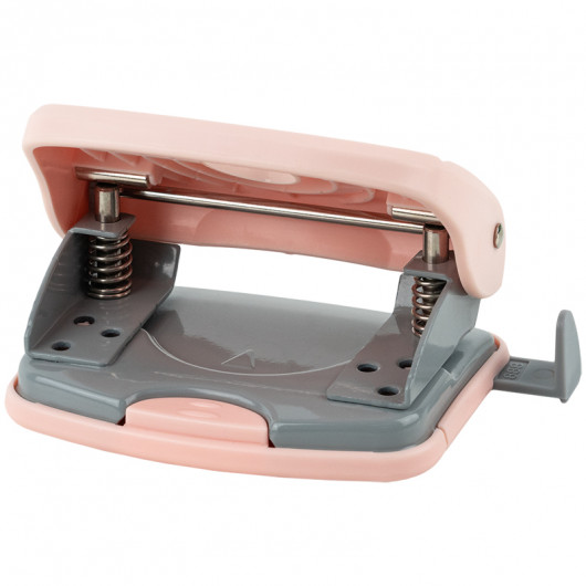 Діркопробивач на 2 отвори, до 20 аркушів Welle-2 Pastelini, пластиковий, рожев. Axent - фото 4