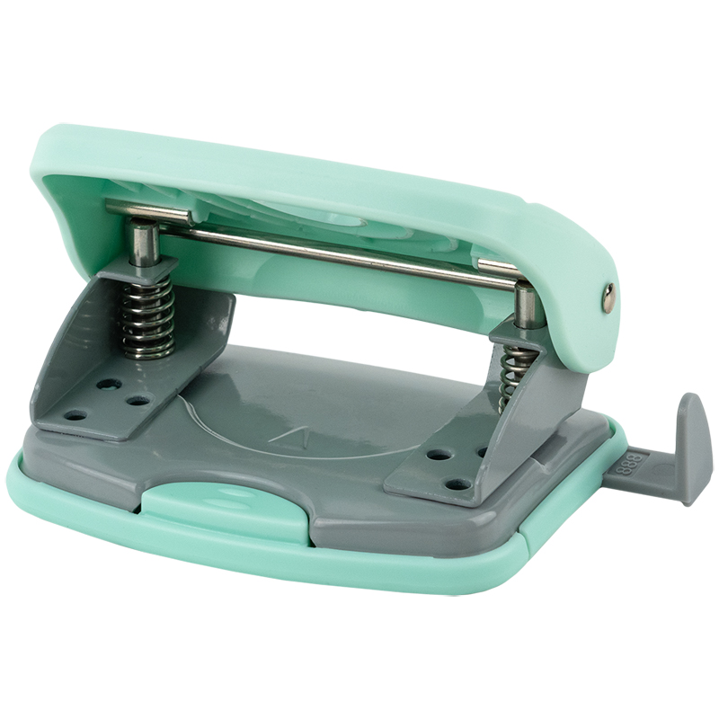 Діркопробивач на 2 отвори, до 20 аркушів Welle-2 Pastelini, пластиковий, бірюз. Axent - фото 4