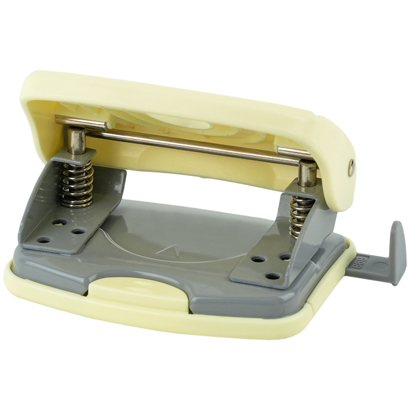 Діркопробивач на 2 отвори, до 20 аркушів Welle-2 Pastelini, пластиковий, жовт. Axent - фото 4