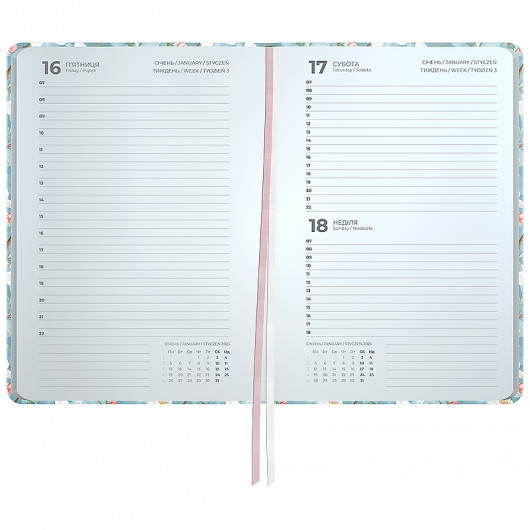 Ежедневник  2026 Partner, 145*210, Gentle Blossom Axent - фото 2