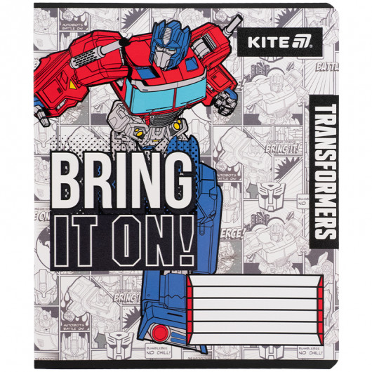 Зошит 12 арк., кл., гібр. лак + УФ лак, Transformers (TF25-232) Kite - фото 7