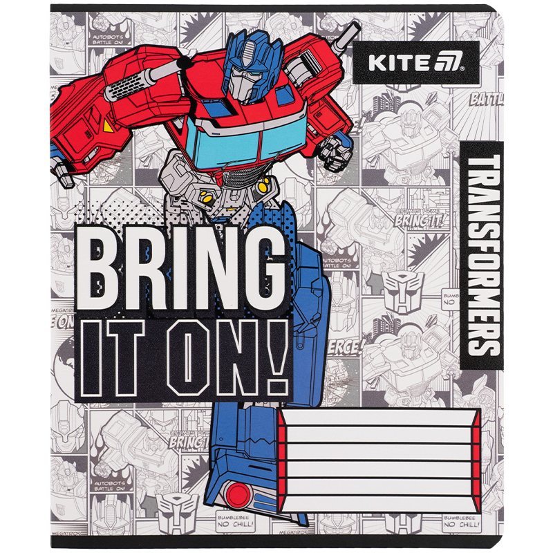 Зошит 12 арк., кл., гібр. лак + УФ лак, Transformers (TF25-232) Kite - фото 7