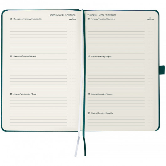 Еженедельник 2026 Partner Strong, 125*195мм, лазурный Axent - фото 6