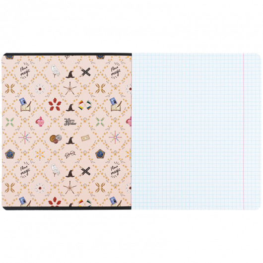 Тетрадь 12 лист., кл., софт тач + УФ лак, Harry Potter-2 (HP25-232-2) Kite - фото 15