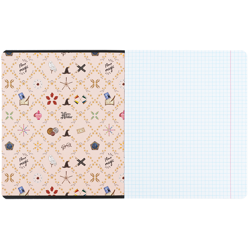 Тетрадь 12 лист., кл., софт тач + УФ лак, Harry Potter-2 (HP25-232-2) Kite - фото 15