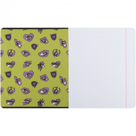 Тетрадь 12 лист., кл., софт тач + УФ лак, Monster High (MH25-232) Kite - фото 15